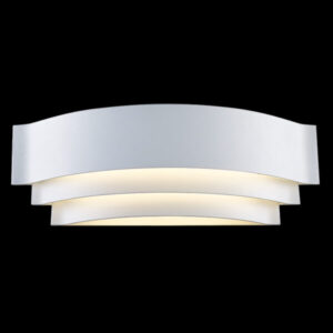K Light  M-LED-1463L/WH LED Large 3-Step Wall Light