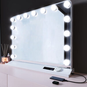K Light T-LED-MF34/WH LED Hollywood Mirror