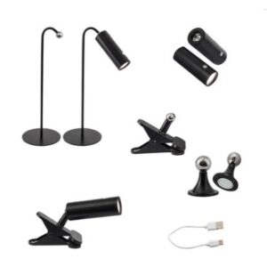 Brightstar TL003 BLACK 4-in-1 Desk to Wall LED Light