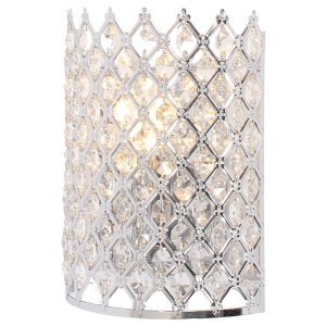 Brightstar WB045/1 Polished Crhome with CLear Acrylic Beads
