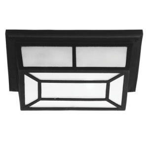 Brightstar BH2080 BLACK Die Cast Aluminium with Frosted Glass