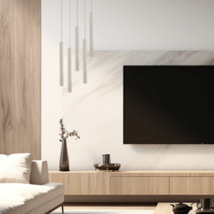 Dark Lighting Baton Pendant Light White