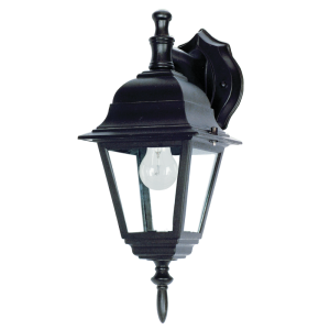 Brightstar L203 BK 4 Panel Down Facing Die Cast Aluminium Wall Light