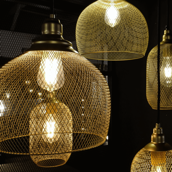 Dark Lighting Mesh Pendant Light Form 1 - Image 2