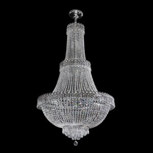 K Light S-KLCH-1900/17 Large Basket Crystal Chandelier