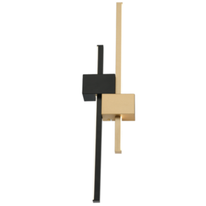 Brightstar WB281 BK/GD Metal and Acrylic LED Wall Bracket