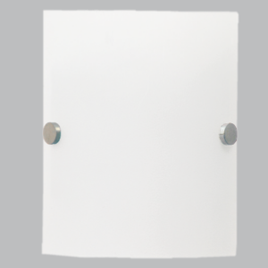 Brightstar WB3356 SATIN Frosted Glass with Chrome Clips