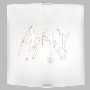 Brightstar WB9003 GLASS Wall Bracket with Satin Chrome Clips