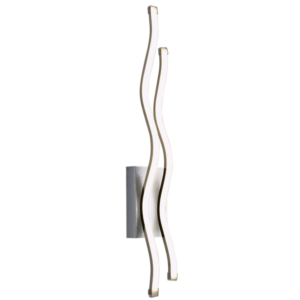 Brightstar WB9007 CHROME Polished Chrome and Acrylic LED Wall Bracket