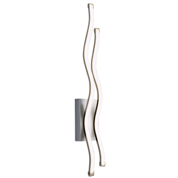 Brightstar WB9007 CHROME Polished Chrome and Acrylic LED Wall Bracket