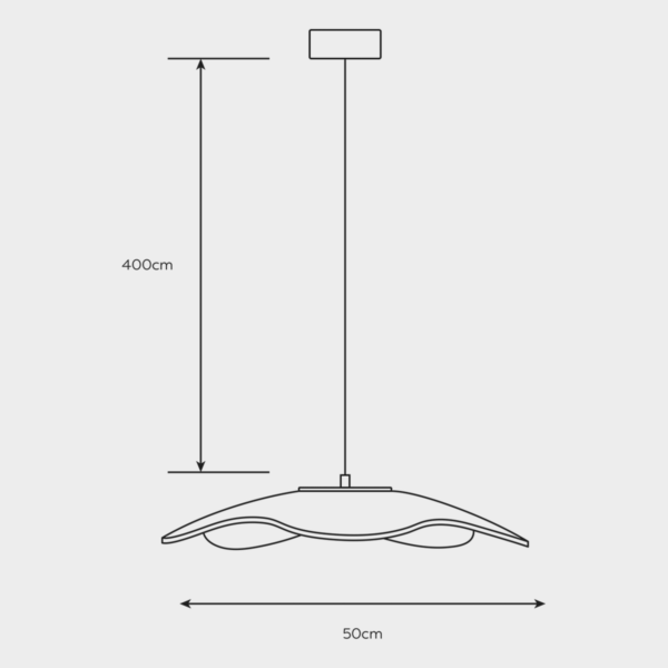 Dark Lighting Ameba Pendant Light Small - Image 5