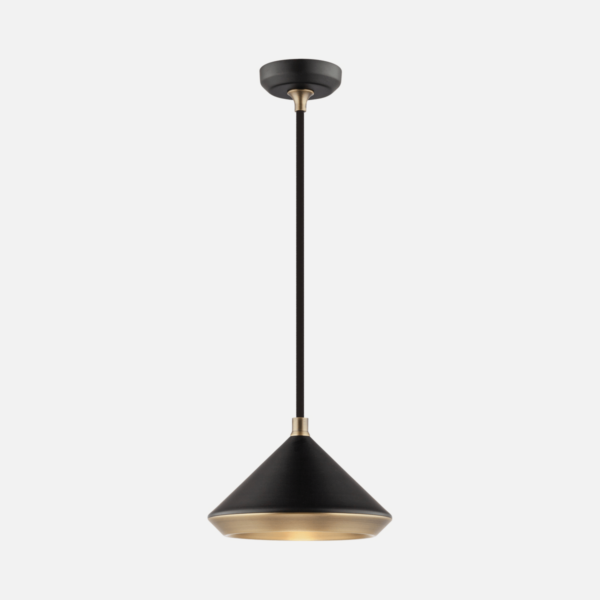 Dark Lighting Bevel Pendant Black/Gold