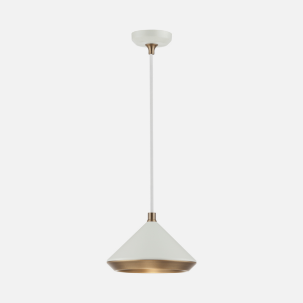 Dark Lighting Bevel Pendant White/Gold