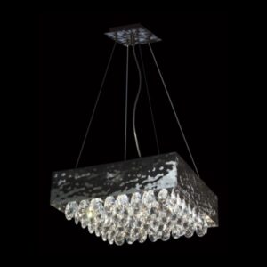 K Light KLCH-450/60-WH G9 Magma Crystals Pendant with Clear Italian Crystals