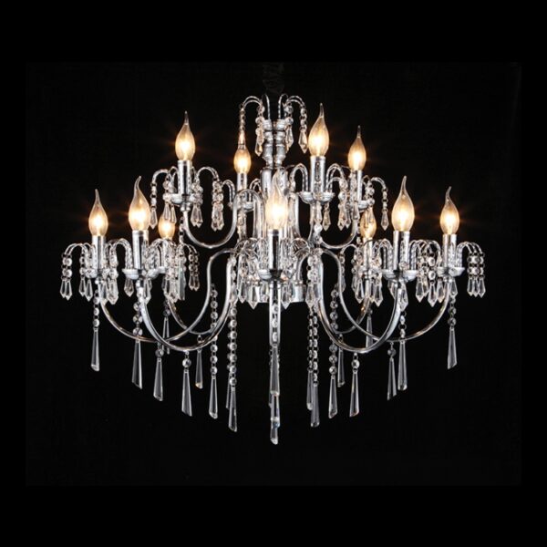 K Light V-KLCH-8816/8+4 Light Elegant Crystal Chandelier
