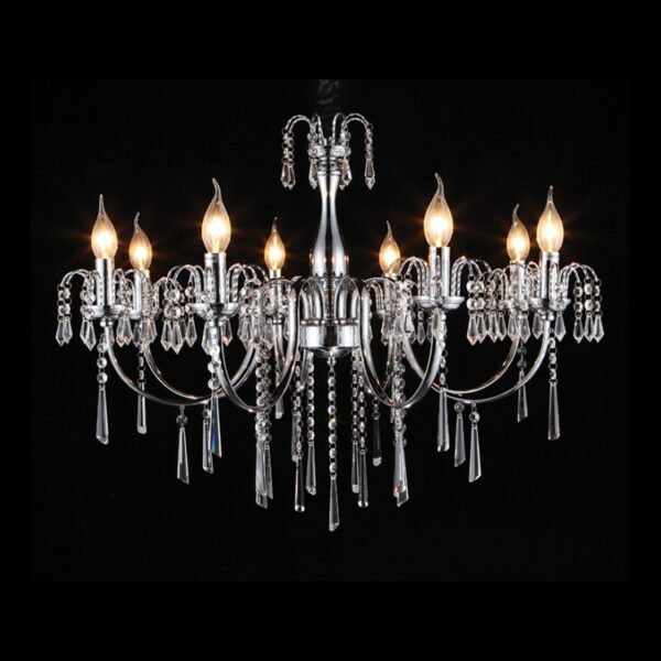 K Light V-KLCH-8816/8 8 Light Elegant Crystal Chandelier