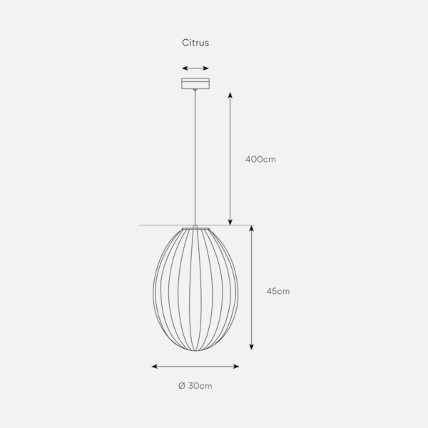 Dark Lighting Citrus Pendant Smokey - Image 4