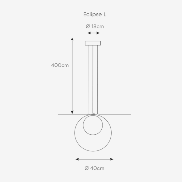 Dark Lighting Eclipse Pendant Large - Image 3