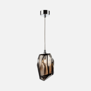 Dark Lighting Facet Pendant Smokey