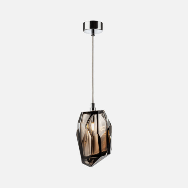 Dark Lighting Facet Pendant Smokey