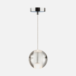 Dark Lighting Gocci Glass Ball Pendant Clear
