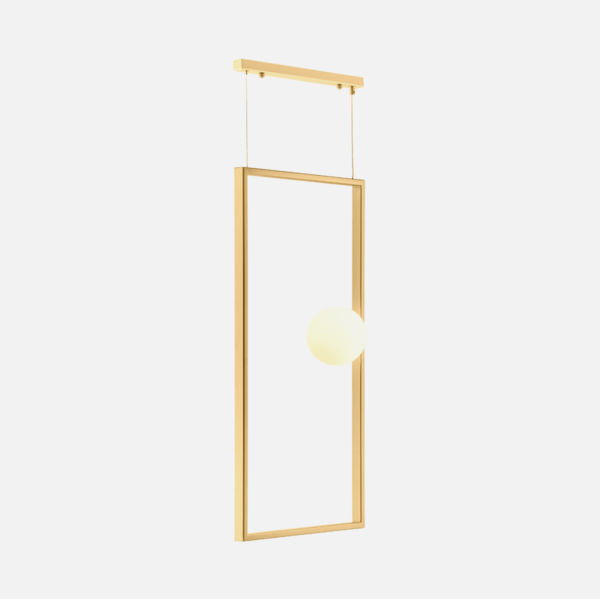 Dark Lighting Labyrinth Vertical V1 450mm Brass