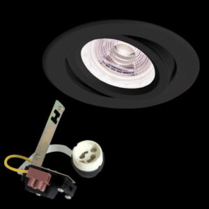 K Light ELC-57/BL-GU Aluminium Round Tilt Downlight