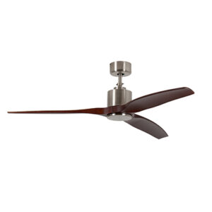 Eurolux F75DWSC Ceiling Fan 3 Blades Dark Wood Motor Power 28W DC