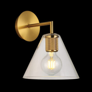 K Light  T-KLW-10/GD Trends Cone Glass Wall Light