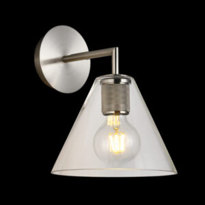 K Light  T-KLW-10/SN Trends Cone Glass Wall Light