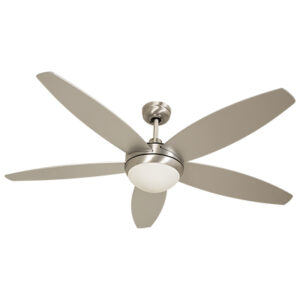 Radiant RF31W Lancer Ceiling Fan with Light Satin Chrome