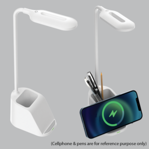 Brightstar TL825 WHITE LED Table Lamp with Wireless Charging