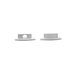 Pioled CH44 Slim27 Surface LED Strip Profile End Cas (pair)