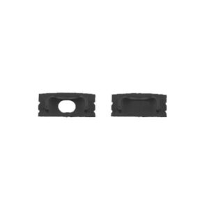Pioled CH74 Slim28 Recessed LED Strip Profile End Caps Black (pair)