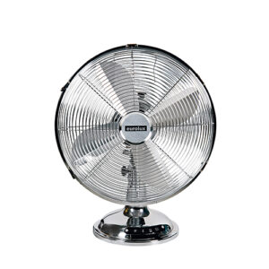 Eurolux F24SC Desk Fan 4 Blades Satin Chrome Motor Power 40w