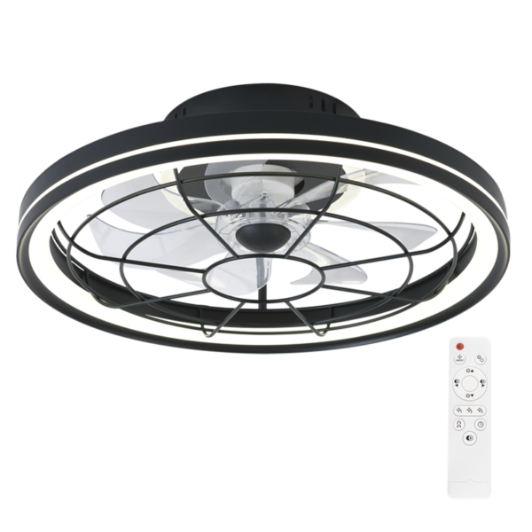 Brightstar FCF020 BLACK Ceiling Fan with Remote Control