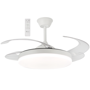 Brightstar FCF092 WHITE with Clear ABS Retractable Blades