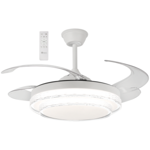 Brightstar FCF094 WHITE with Clear ABS Retractable Blades