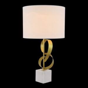 K Light T-KLT-155 Mozart Marble & Gold Table Lamp