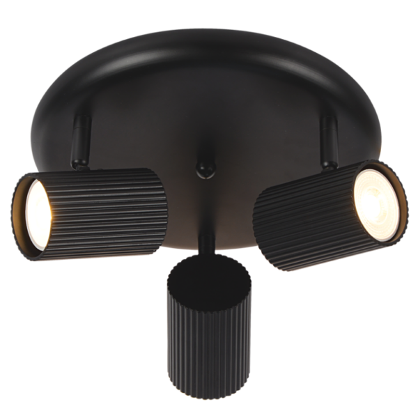 Brightstar S416/3 Matt Black Spotlight