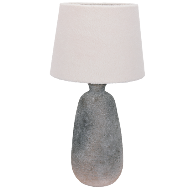 Brightstar TL827 GREY STONE Ceramic Base with Fabric Shade