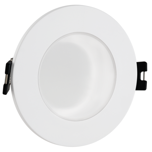 Brightstar DL144 WHITE Polycarbonate Down Light with Clear Cover
