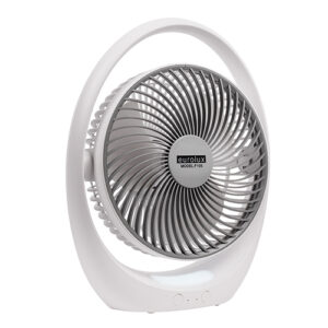 Eurolux F105 Rechargeable LED Table Fan White & Grey