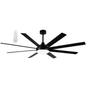 Brightstar FCF102 Matt Black Ceiling Fan with Plywood Blades