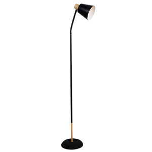 Eurolux FL232B Curve Floor Light Black & Gold