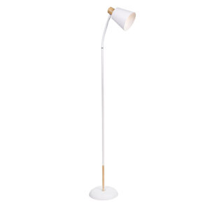 Eurolux FL232W Curve Floor Light White and Gold