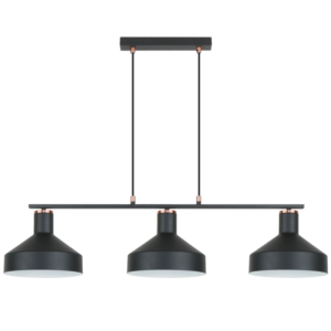 Brightstar PEN968 BLACK 3 Light Metal Pendant