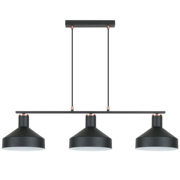 Brightstar PEN968 BLACK 3 Light Metal Pendant
