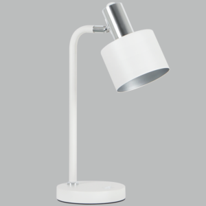Brightstar TL847 WHITE Metal Table Lamp Moveable Head