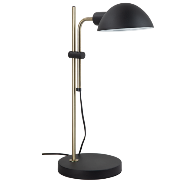 Brightstar TL848 Black Metal Table Lamp with Adjustable Arm